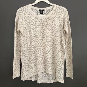 Semi Sheer H&M Leopard Print Sweater- XS